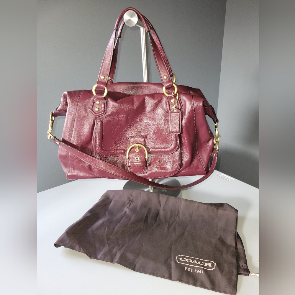 COACH CAMPBELL F25151 LARGE LEATHER HANDBAG.